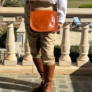 ANTONIO MELANI brand. Brown Leather Men's Bag